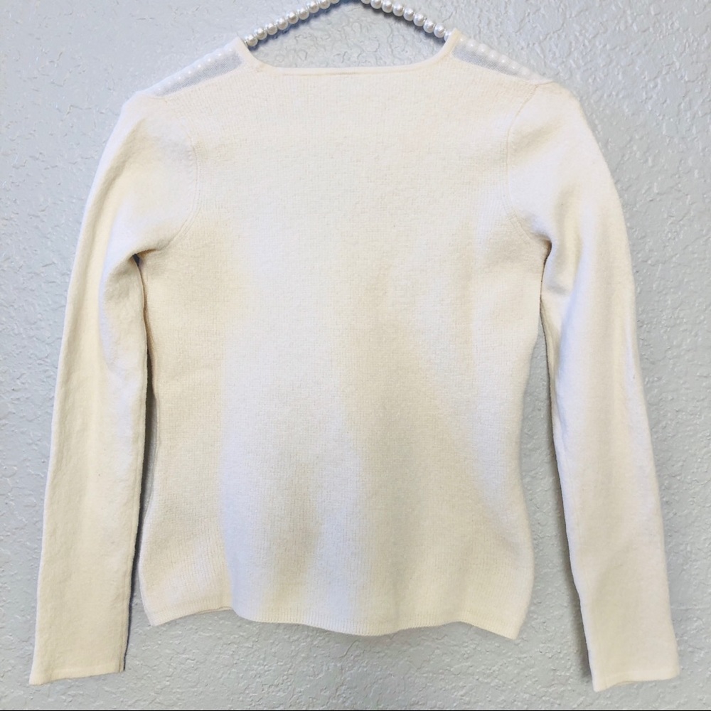 ELIE TAHARI |Wool Long Sleeve Womens Small Sweater - Picture 3 of 6